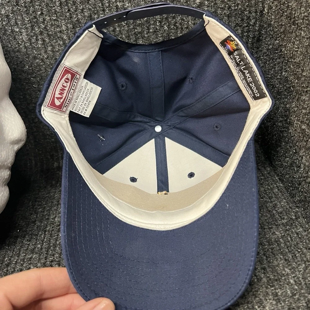 Vintage NWT Annco 2002 Salt Lake City Olympics Adjustable Hat‎ Navy Blue